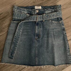 Agolde  A-Line Denim Mini Skirt Size 26